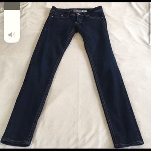 H&M low waisted dark wash skinny jeans